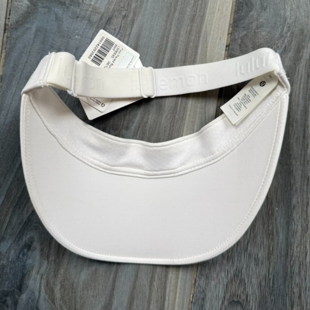 NWT Lululemon White Fast Paced Run Visor - Picture 2 of 5